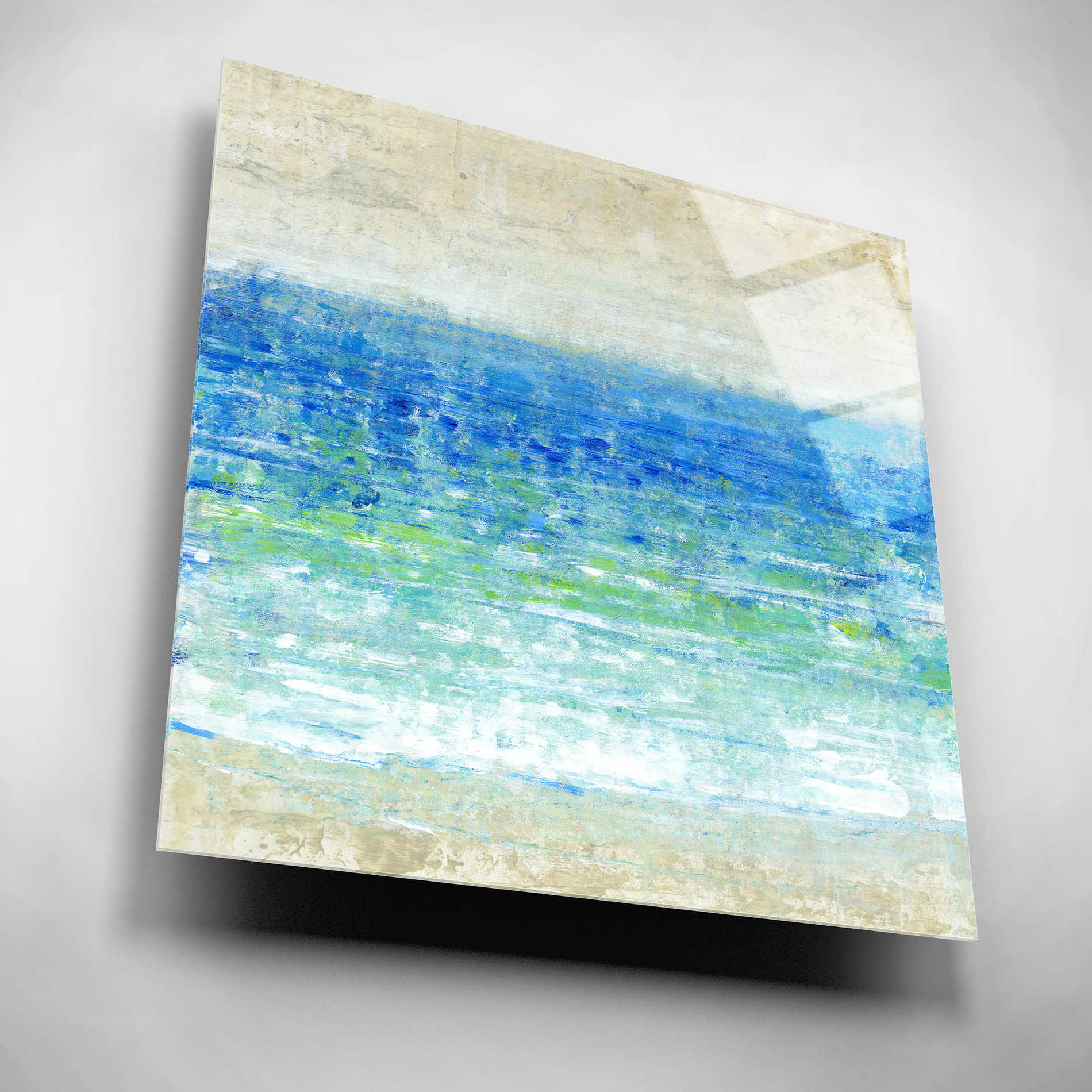 Epic Art 'Ocean Impressions I' by Tim O'Toole, Acrylic Glass Wall Art,12x12