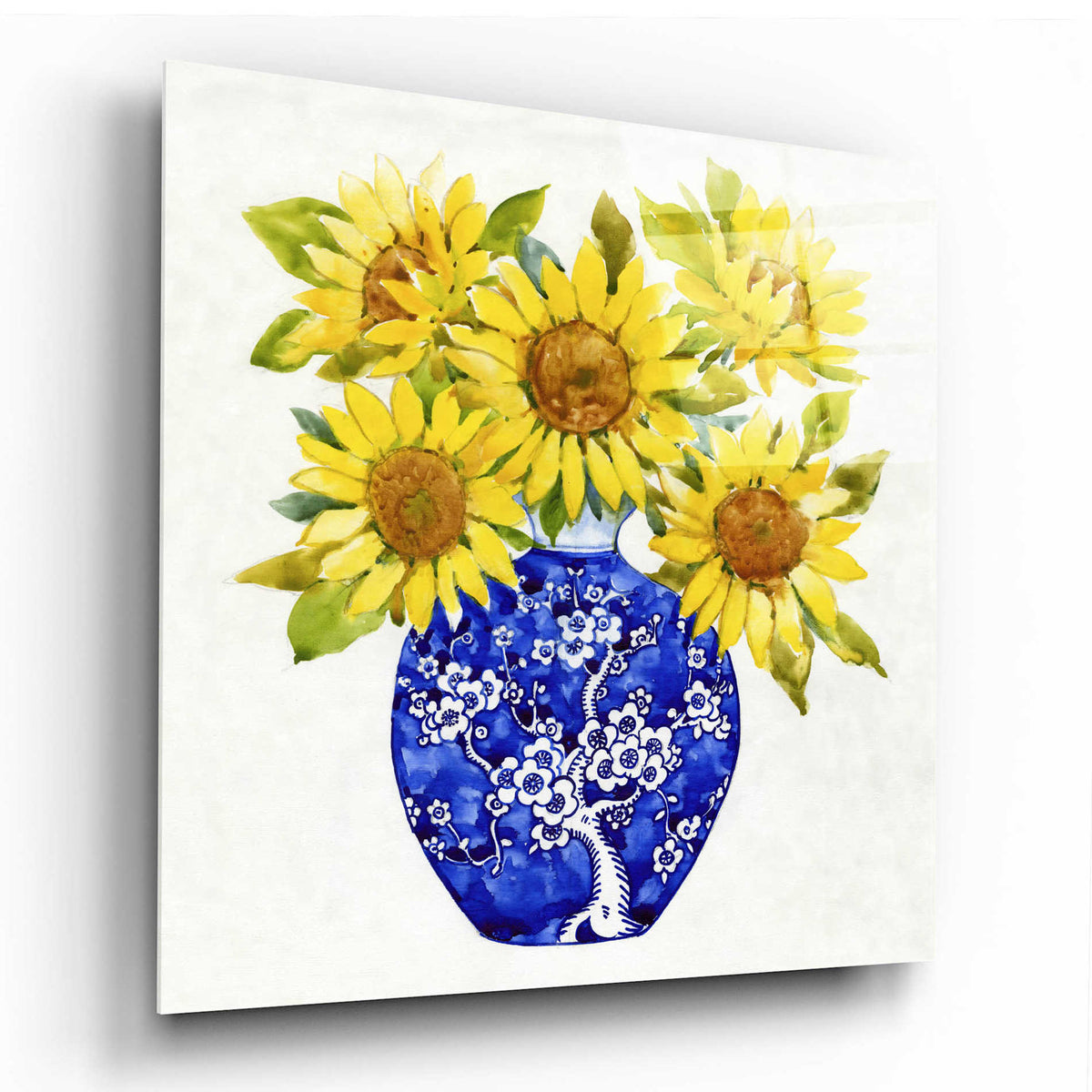 Epic Art 'Sun Flower Still Life I' by Tim O'Toole, Acrylic Glass Wall Art