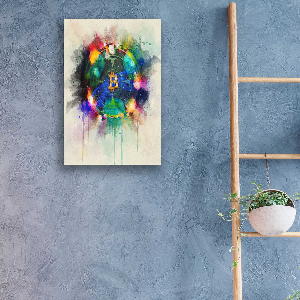 Epic Art 'Bitcoin Era 3' by Surma and Guillen, Acrylic Glass Wall Art,16x24