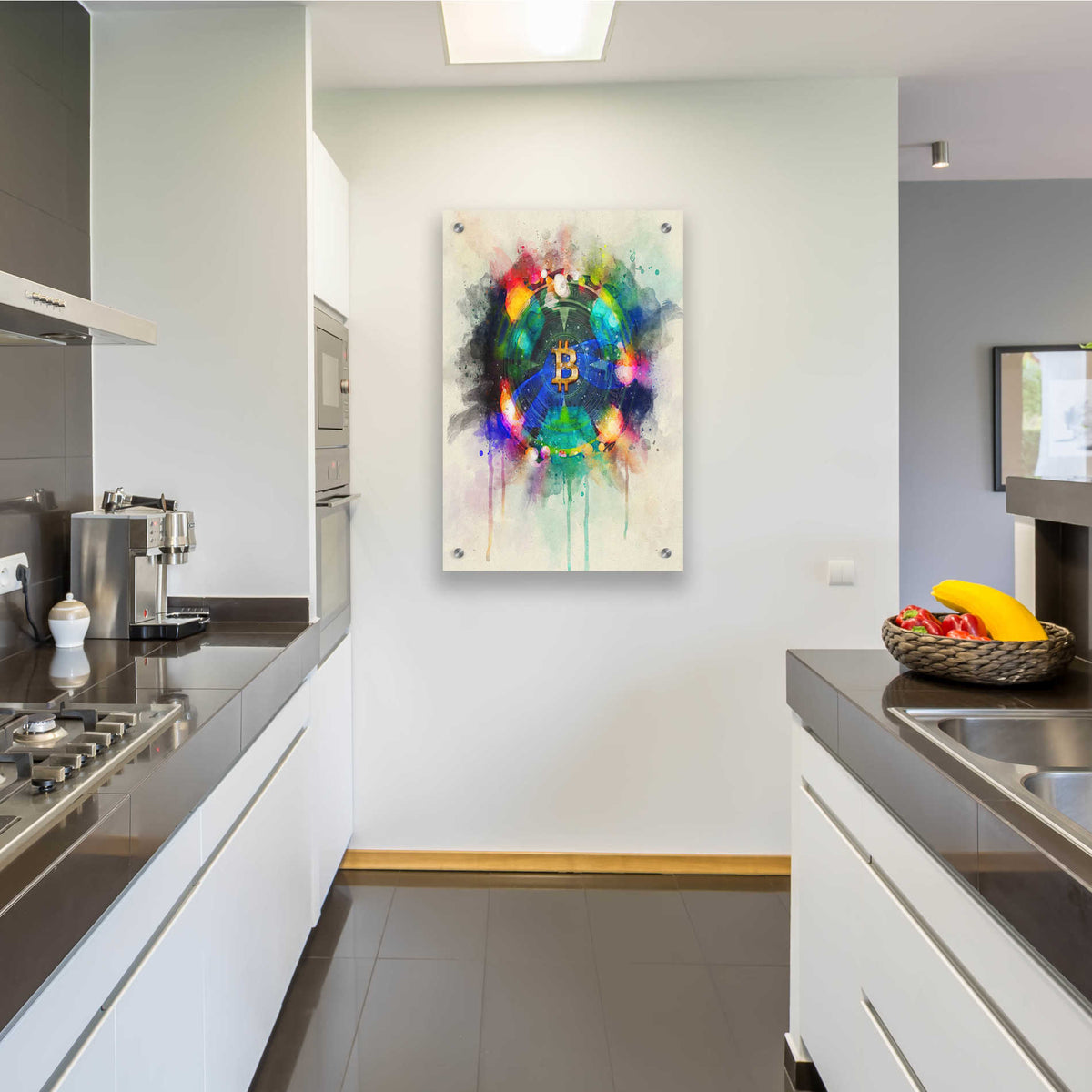 Epic Art 'Bitcoin Era 3' by Surma and Guillen, Acrylic Glass Wall Art,24x36