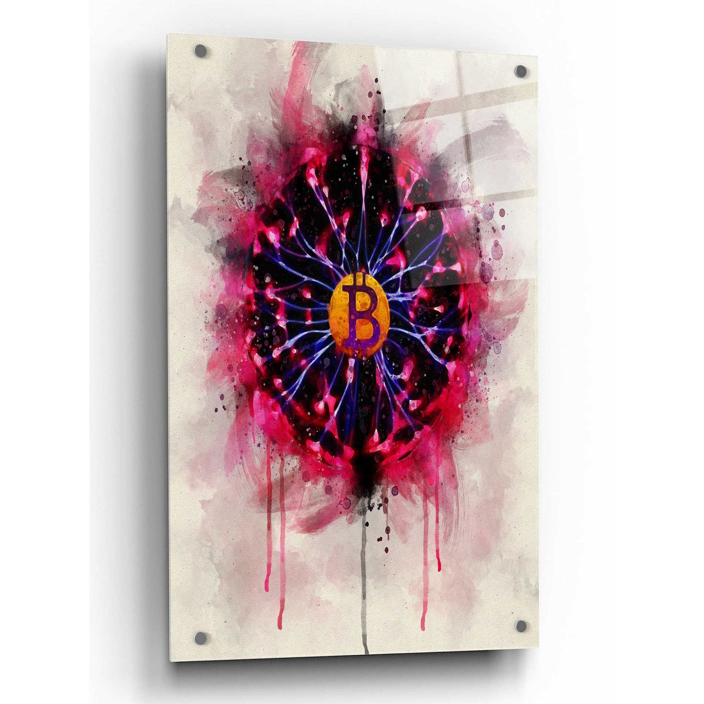 Epic Art 'Bitcoin Future' by Surma and Guillen, Acrylic Glass Wall Art,24x36