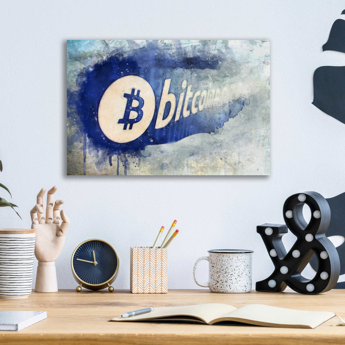 Epic Art 'Bitcoin Rule' by Surma and Guillen, Acrylic Glass Wall Art,16x12