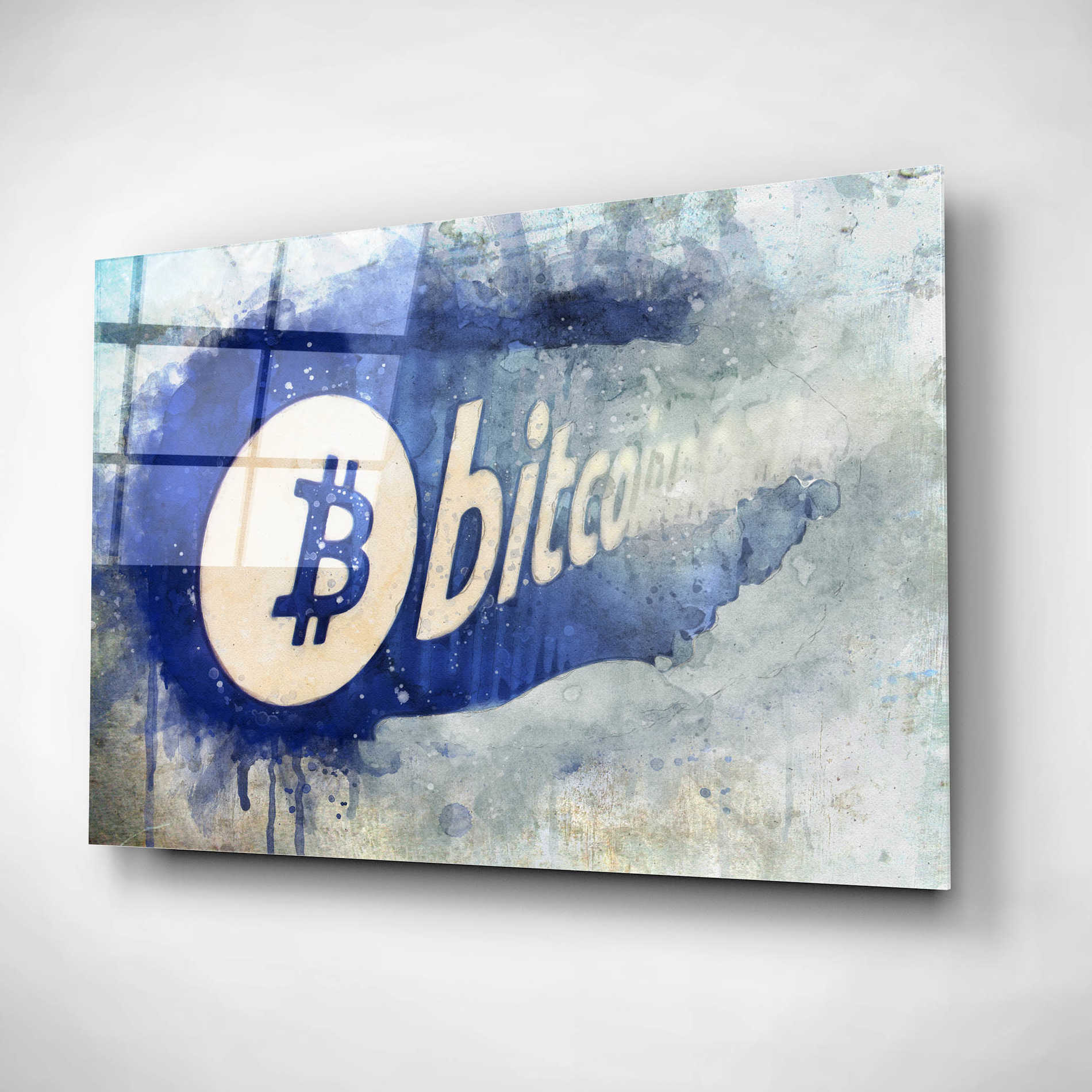 Epic Art 'Bitcoin Rule' by Surma and Guillen, Acrylic Glass Wall Art,24x16
