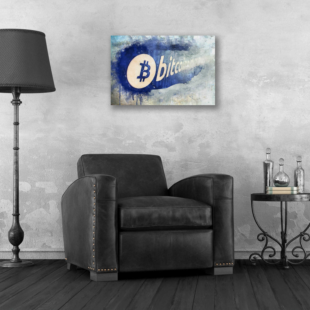 Epic Art 'Bitcoin Rule' by Surma and Guillen, Acrylic Glass Wall Art,24x16