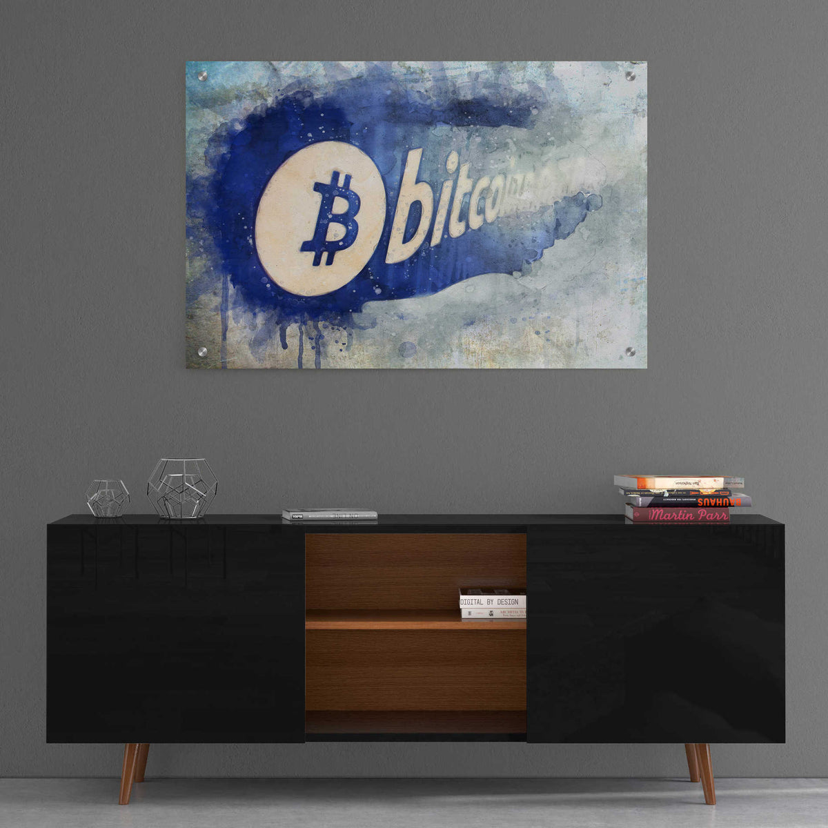 Epic Art 'Bitcoin Rule' by Surma and Guillen, Acrylic Glass Wall Art,36x24