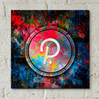Epic Art 'DOT Polkadot Crypto Coin,' Acrylic Glass Wall Art,12x12