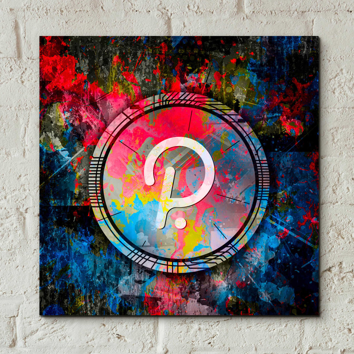 Epic Art 'DOT Polkadot Crypto Coin,' Acrylic Glass Wall Art,12x12