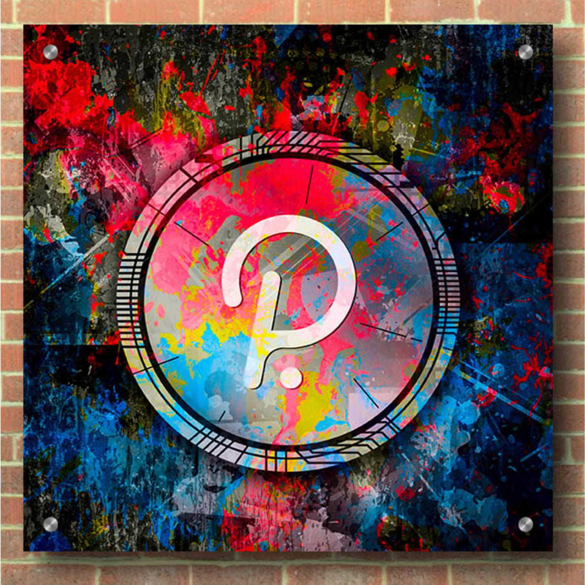Epic Art 'DOT Polkadot Crypto Coin,' Acrylic Glass Wall Art,36x36