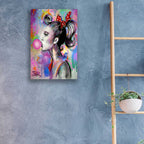 Epic Art 'Bubble Girl' by Loui Jover, Acrylic Glass Wall Art,16x24
