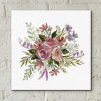 Epic Art 'Floral Spray I' by Cindy Jacobs, Acrylic Glass Wall Art,12x12