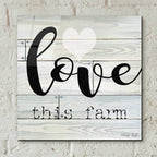 Epic Art 'Love This Farm' by Cindy Jacobs, Acrylic Glass Wall Art,12x12