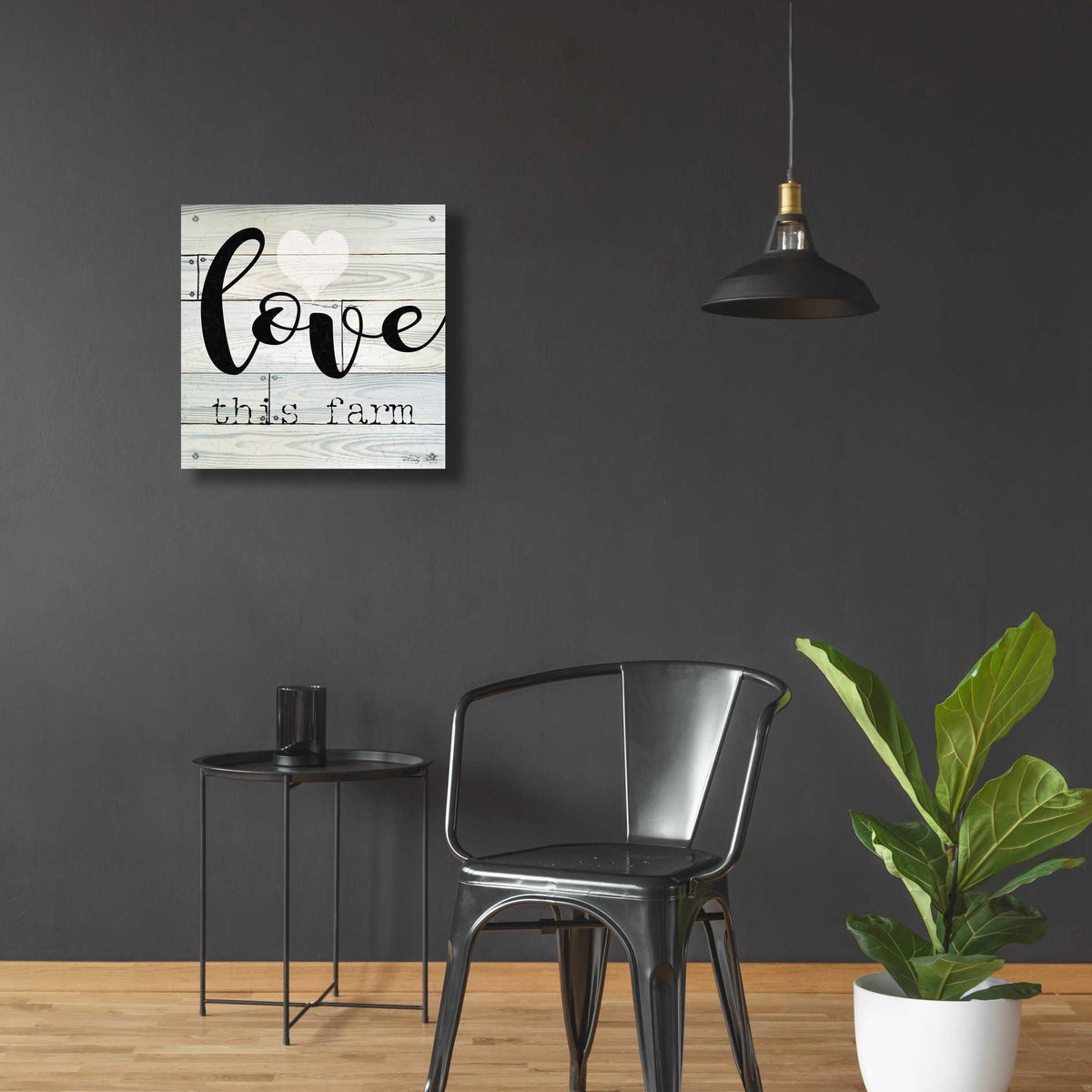 Epic Art 'Love This Farm' by Cindy Jacobs, Acrylic Glass Wall Art,24x24