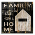 Epic Art 'Family Makes This House a Home' by Cindy Jacobs, Acrylic Glass Wall Art