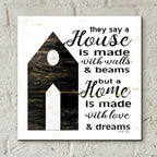 Epic Art 'A House..' by Cindy Jacobs, Acrylic Glass Wall Art,12x12
