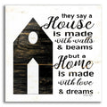 Epic Art 'A House..' by Cindy Jacobs, Acrylic Glass Wall Art