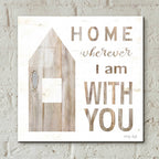 Epic Art 'Home - Wherever I Am with You' by Cindy Jacobs, Acrylic Glass Wall Art,12x12