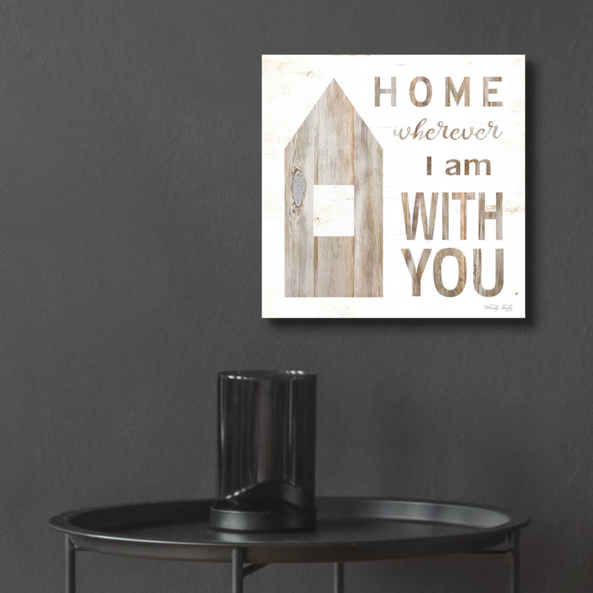 Epic Art 'Home - Wherever I Am with You' by Cindy Jacobs, Acrylic Glass Wall Art,12x12