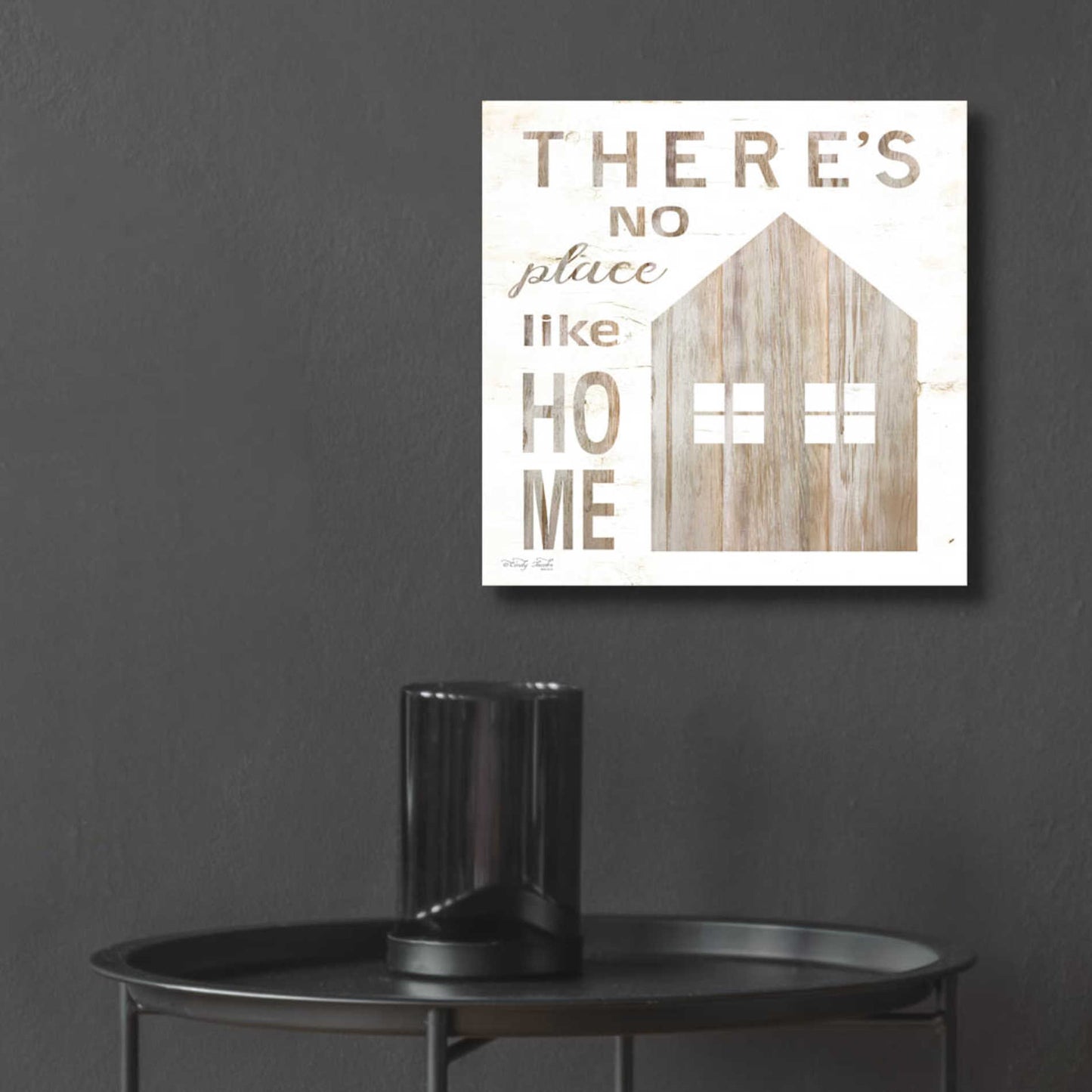 Epic Art 'There's No Place Like Home' by Cindy Jacobs, Acrylic Glass Wall Art,12x12