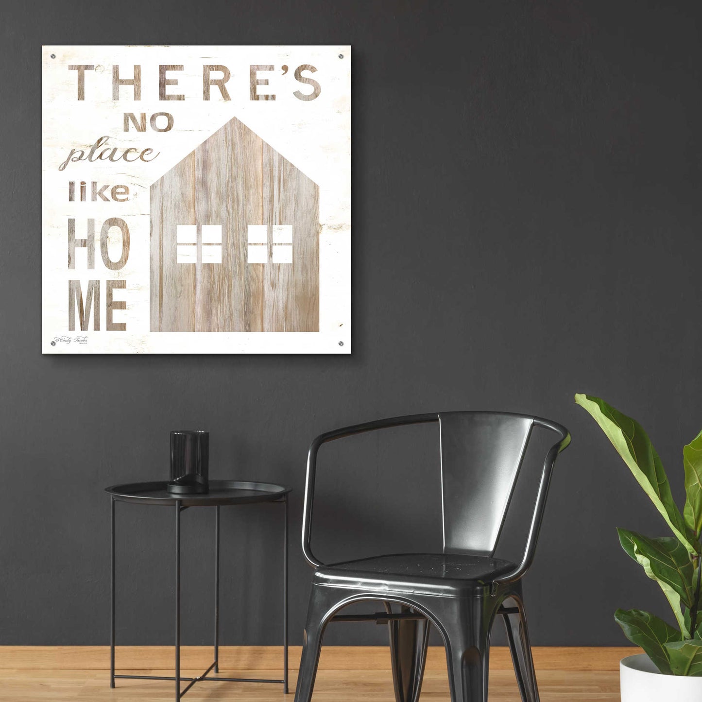Epic Art 'There's No Place Like Home' by Cindy Jacobs, Acrylic Glass Wall Art,36x36