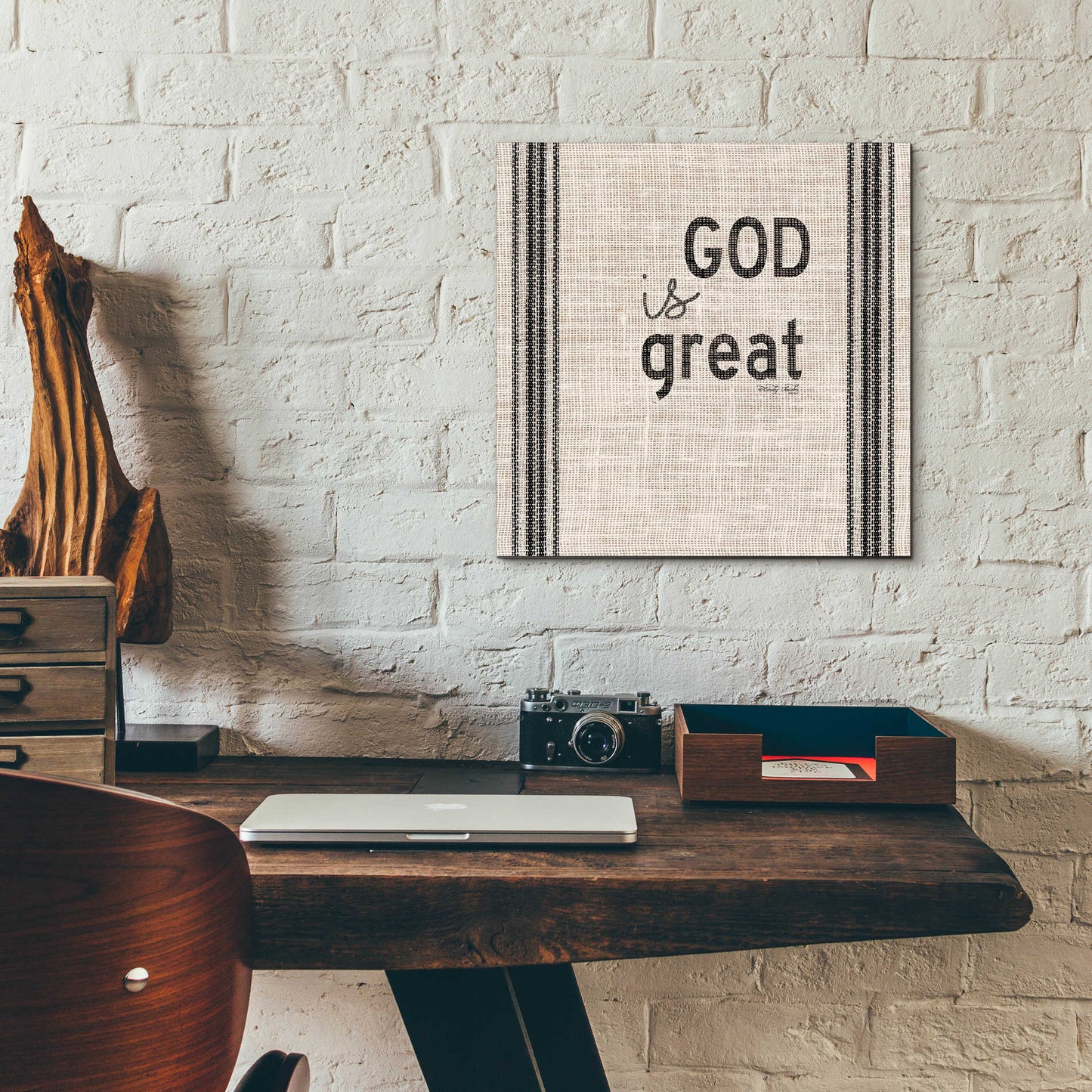 Epic Art 'God is Great' by Cindy Jacobs, Acrylic Glass Wall Art,12x12