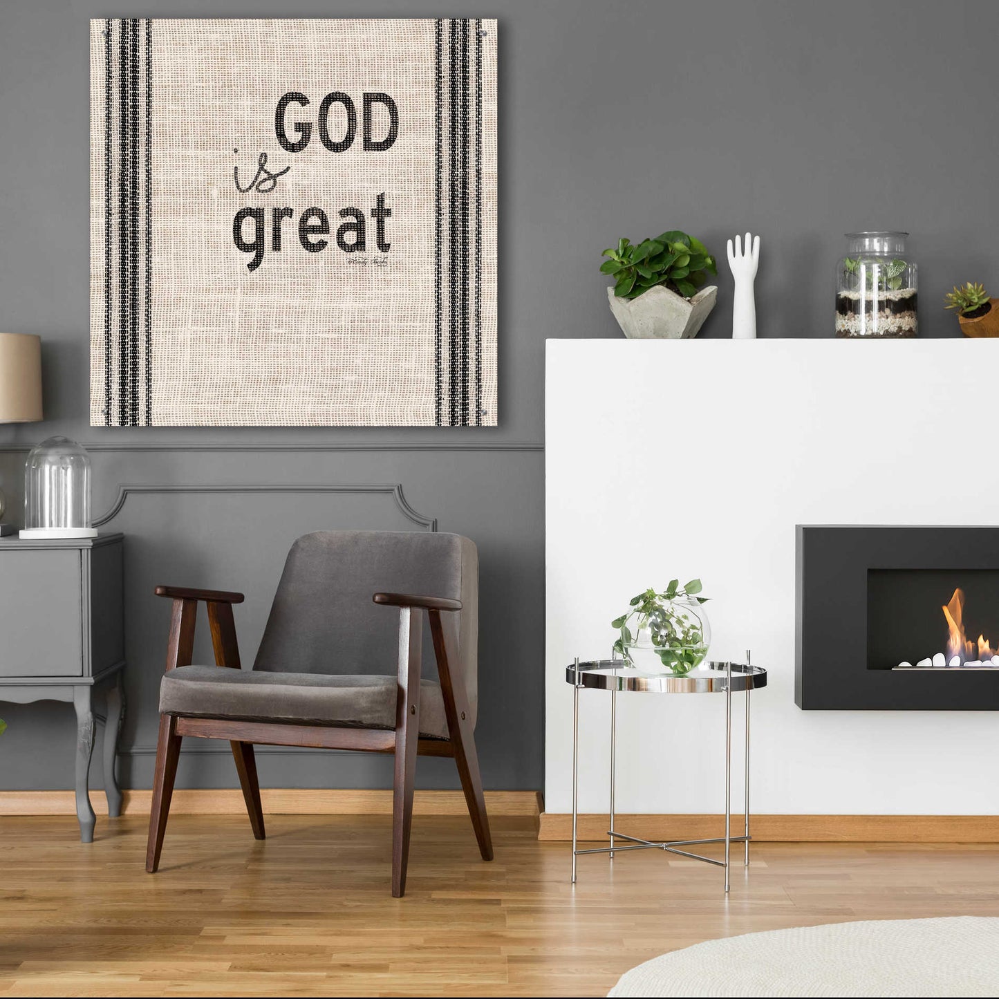 Epic Art 'God is Great' by Cindy Jacobs, Acrylic Glass Wall Art,36x36