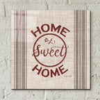 Epic Art 'Home Sweet Home Embroidery' by Cindy Jacobs, Acrylic Glass Wall Art,12x12
