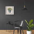 Epic Art 'Galvanized Bucket What I Love' by Cindy Jacobs, Acrylic Glass Wall Art,24x24