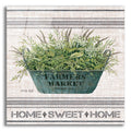 Epic Art 'Galvanized Farmer's Market Home Sweet Home' by Cindy Jacobs, Acrylic Glass Wall Art