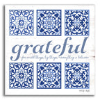 Epic Art 'Grateful Tile' by Cindy Jacobs, Acrylic Glass Wall Art