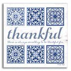 Epic Art 'Thankful Tile' by Cindy Jacobs, Acrylic Glass Wall Art