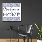 Epic Art 'Welcome to Our Home Tile' by Cindy Jacobs, Acrylic Glass Wall Art,36x36