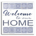 Epic Art 'Welcome to Our Home Tile' by Cindy Jacobs, Acrylic Glass Wall Art
