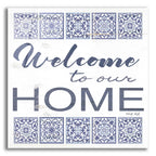 Epic Art 'Welcome to Our Home Tile' by Cindy Jacobs, Acrylic Glass Wall Art