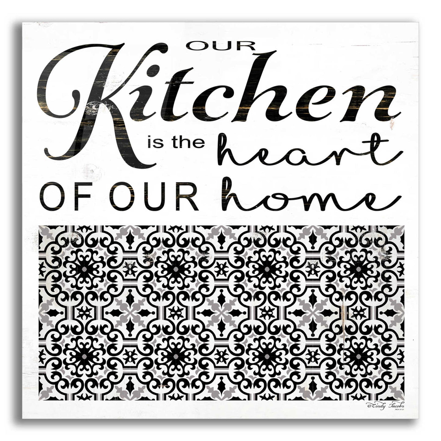 Epic Art 'Our Kitchen' by Cindy Jacobs, Acrylic Glass Wall Art,12x12