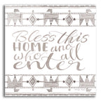 Epic Art 'Bless This Home' by Cindy Jacobs, Acrylic Glass Wall Art