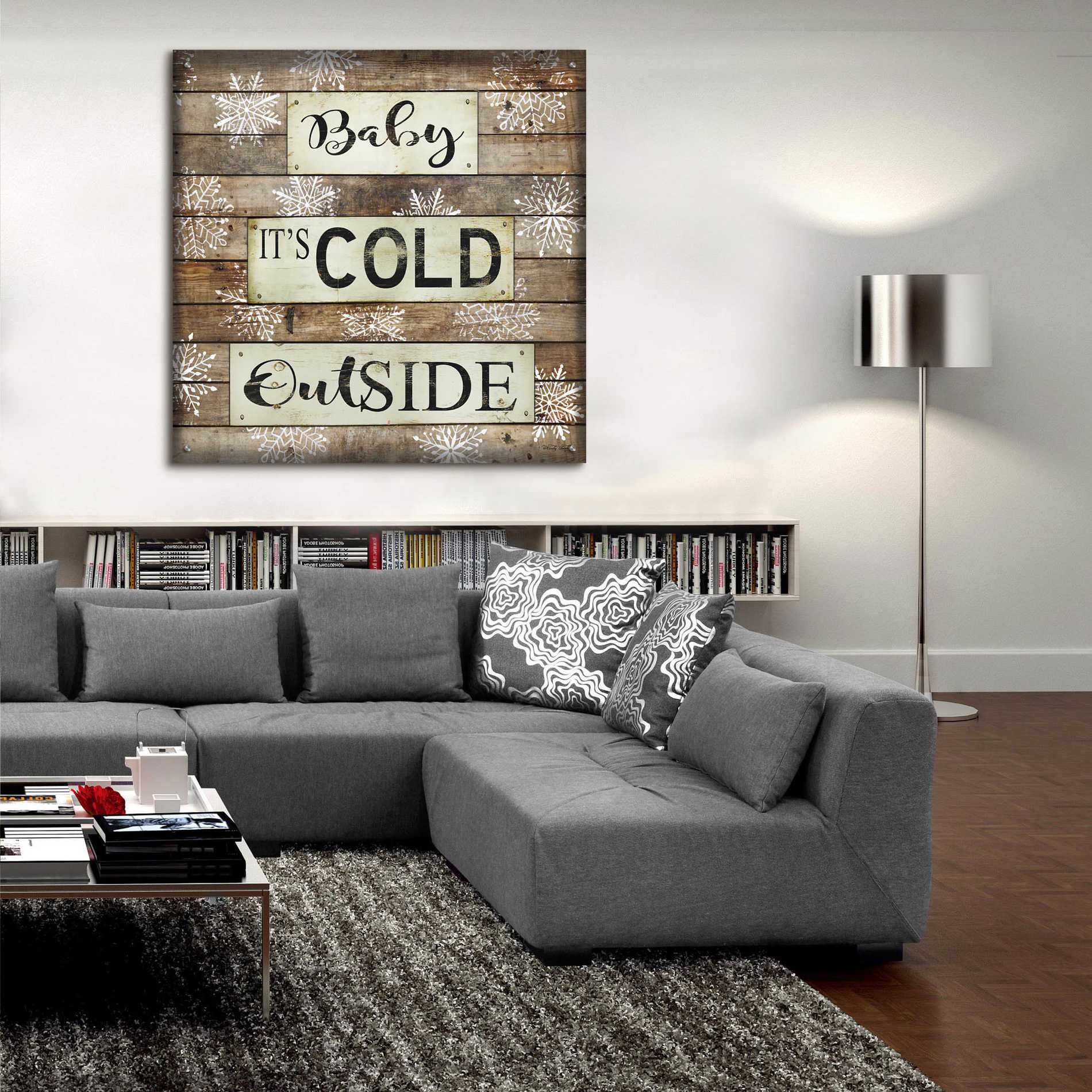 Epic Art 'Baby It's Cold Outside' by Cindy Jacobs, Acrylic Glass Wall Art,36x36