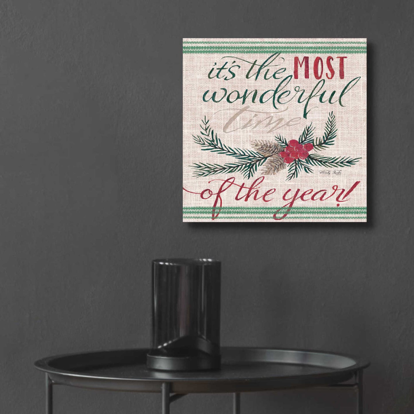 Epic Art 'It's the Most Wonderful Time of the Year' by Cindy Jacobs, Acrylic Glass Wall Art,12x12