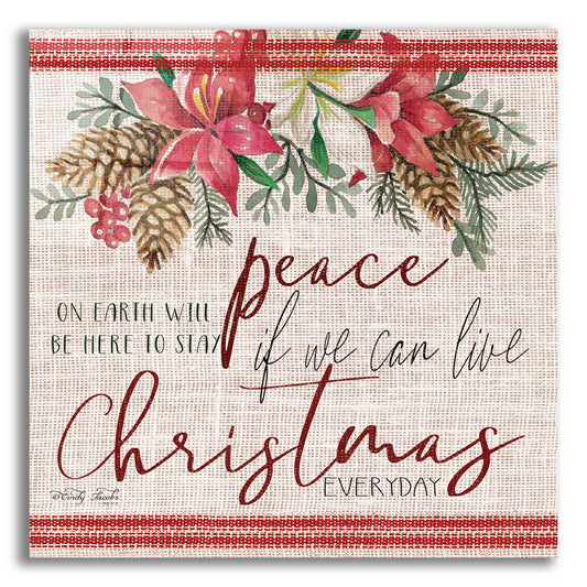 Epic Art 'Peace on Earth' by Cindy Jacobs, Acrylic Glass Wall Art