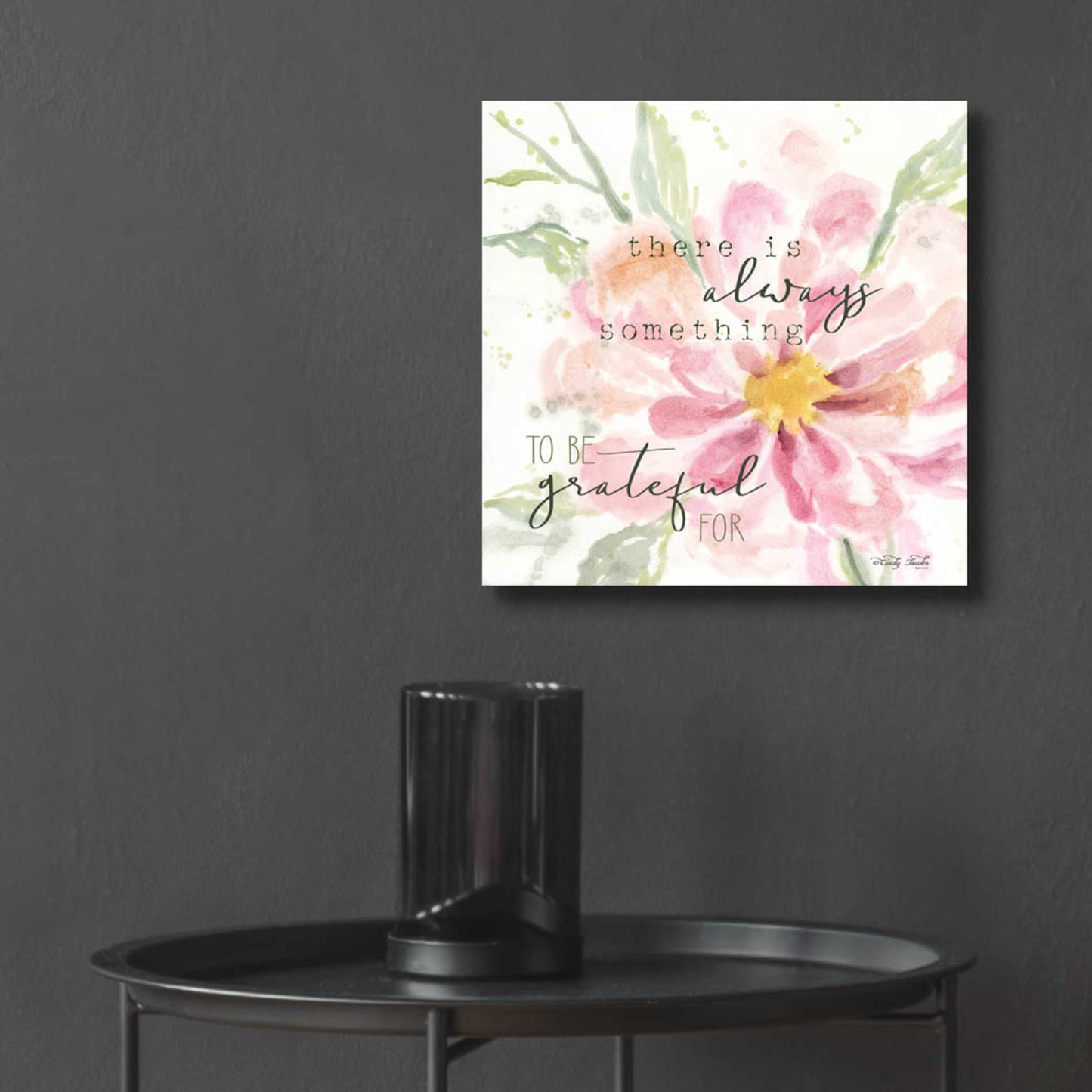 Epic Art 'Grateful Blooms' by Cindy Jacobs, Acrylic Glass Wall Art,12x12