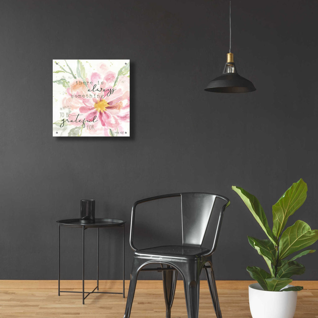 Epic Art 'Grateful Blooms' by Cindy Jacobs, Acrylic Glass Wall Art,24x24