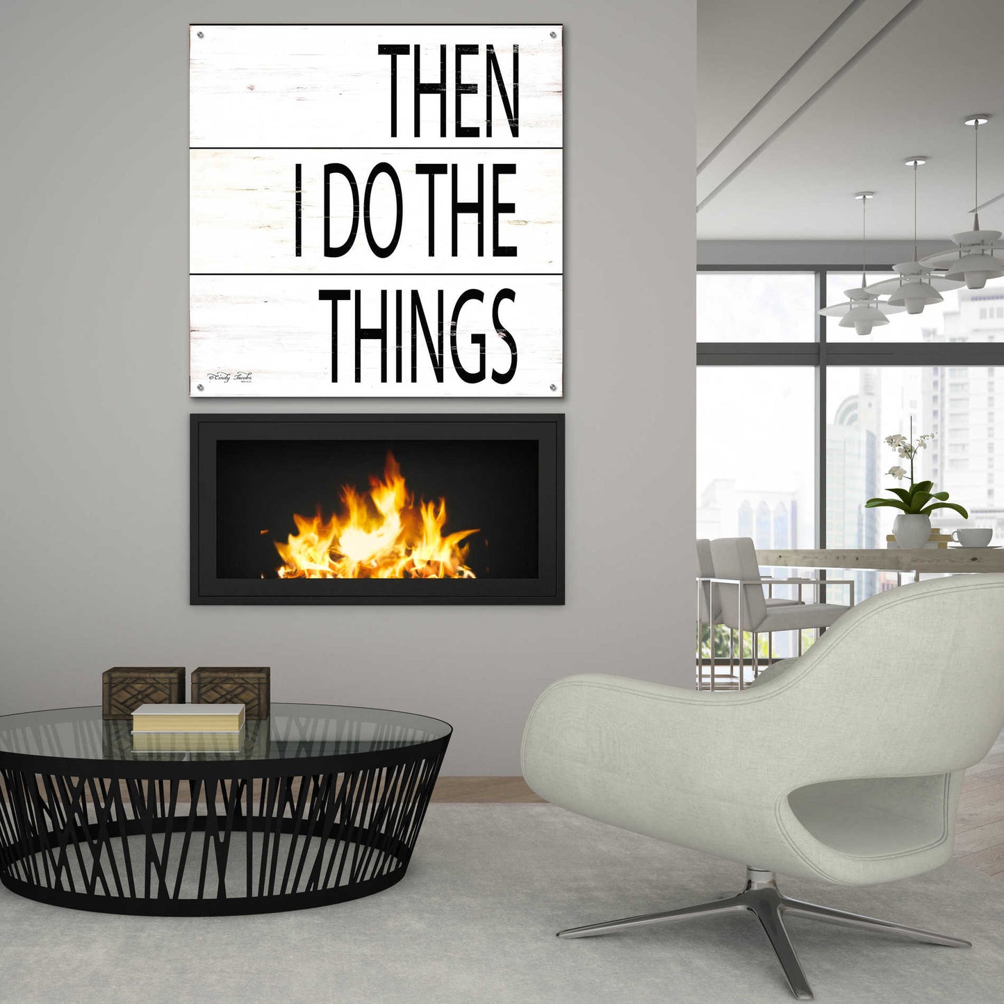 Epic Art 'Then I Do Things' by Cindy Jacobs, Acrylic Glass Wall Art,36x36