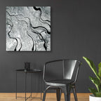 Epic Art 'Abstract in Gray V' by Cindy Jacobs, Acrylic Glass Wall Art,36x36