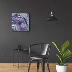 Epic Art 'Abstract in Purple I' by Cindy Jacobs, Acrylic Glass Wall Art,24x24
