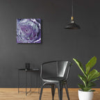 Epic Art 'Abstract in Purple II' by Cindy Jacobs, Acrylic Glass Wall Art,24x24