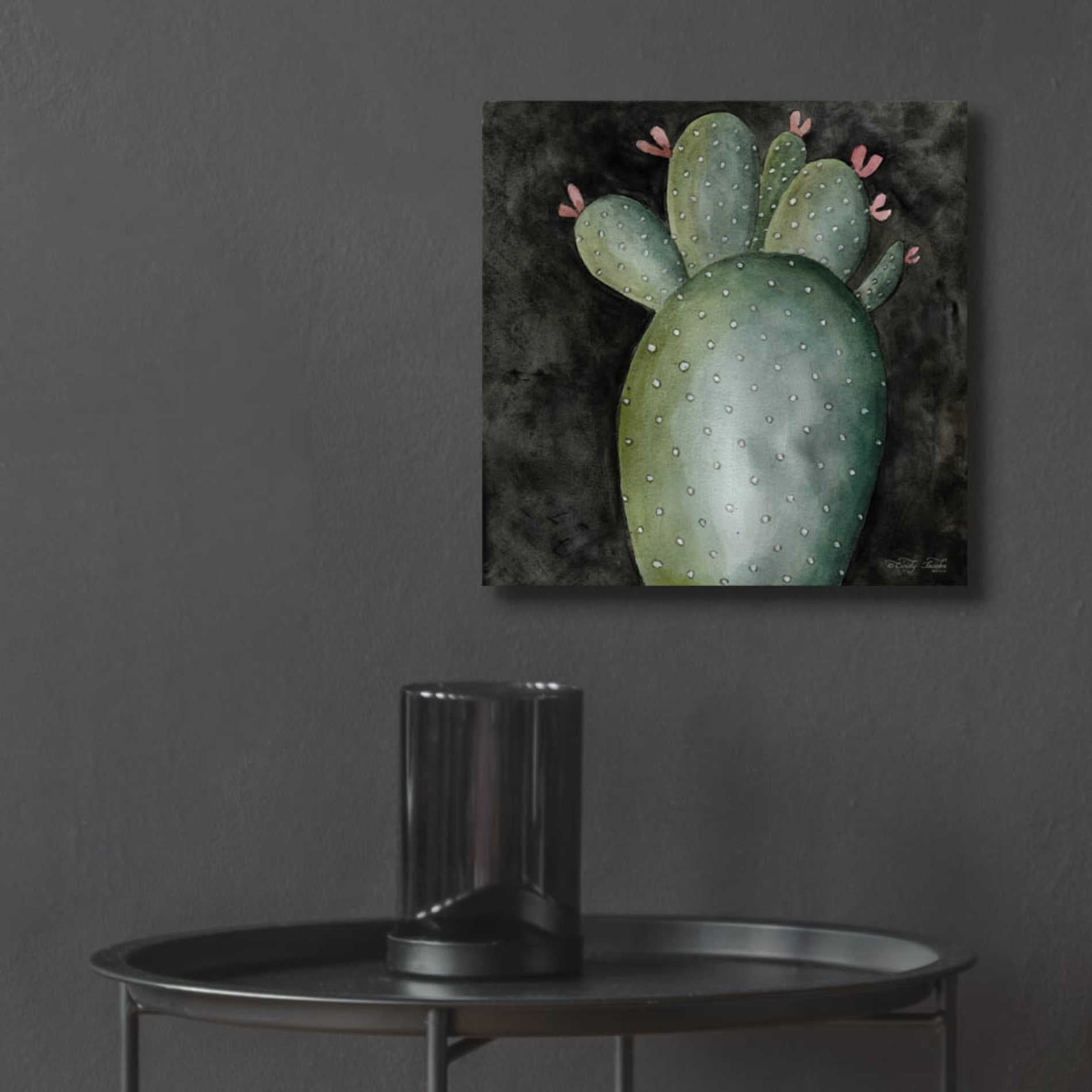 Epic Art 'Big Blooming Cactus II' by Cindy Jacobs, Acrylic Glass Wall Art,12x12