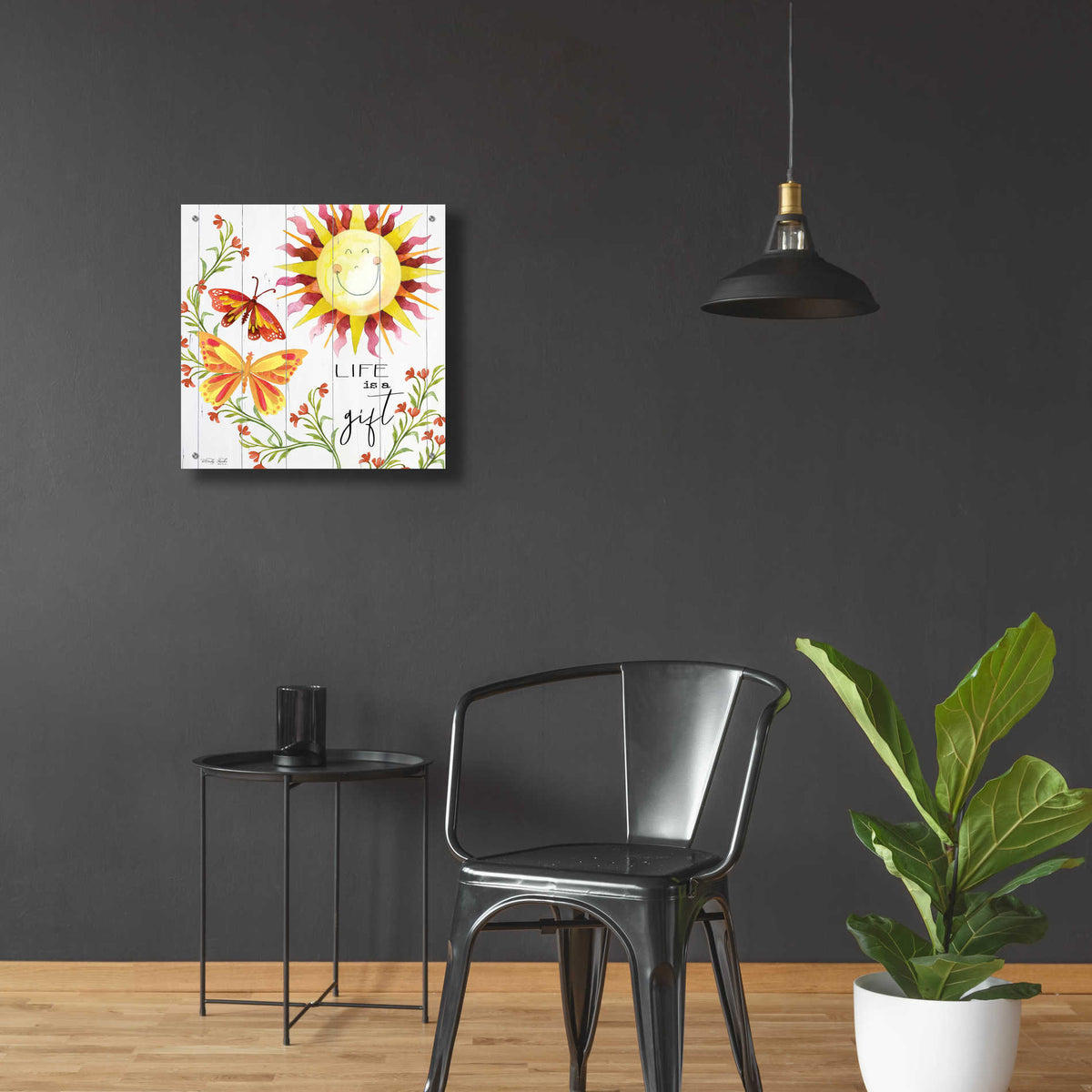 Epic Art 'Life is a Gift' by Cindy Jacobs, Acrylic Glass Wall Art,24x24