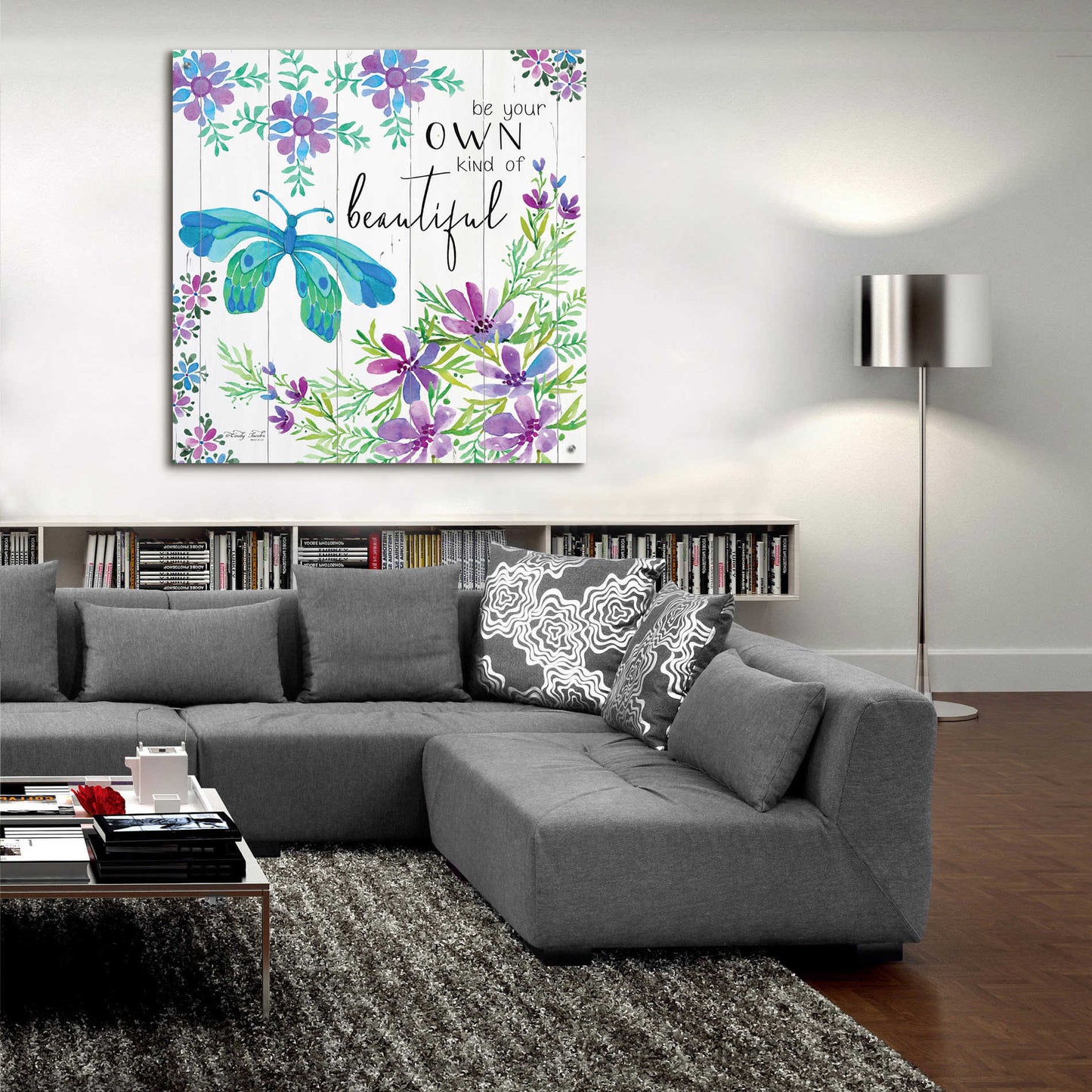 Epic Art 'Be Your Own Kind of Beautiful' by Cindy Jacobs, Acrylic Glass Wall Art,36x36