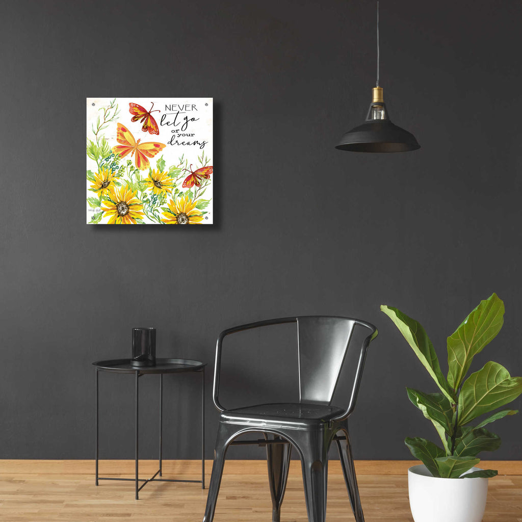Epic Art 'Never Let Go of your Dreams' by Cindy Jacobs, Acrylic Glass Wall Art,24x24