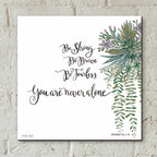 Epic Art 'Be Strong' by Cindy Jacobs, Acrylic Glass Wall Art,12x12