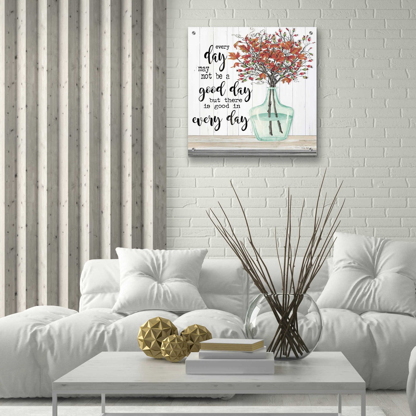 Epic Art 'Good day in Every Day' by Cindy Jacobs, Acrylic Glass Wall Art,24x24